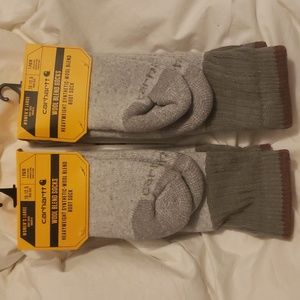 SOLD.NWT Set of 2 Women's Carhartt Heavyweight Synthetic-Wool Blend Boot Socks L